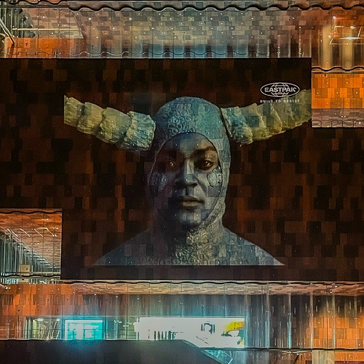 video projection and guerrilla projection in antwerp